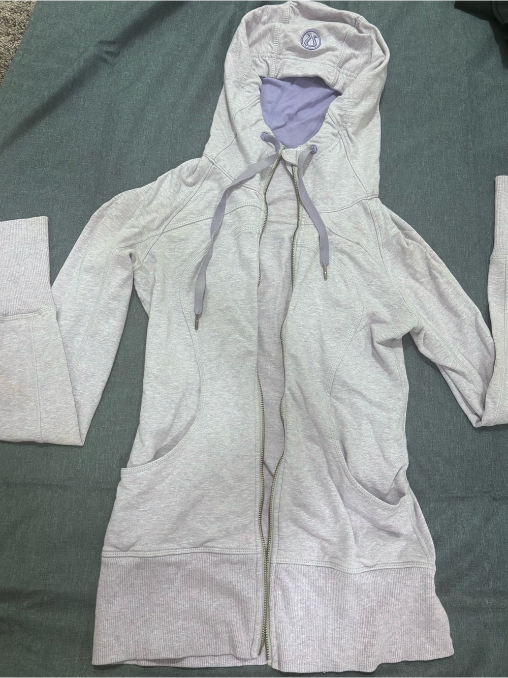 lululemon athletica Lavender Full-Zip Hooded Sweatshirt